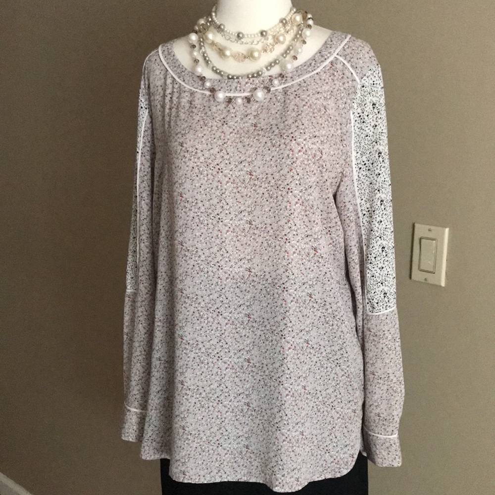 Loft floral long sleeves floral blouse